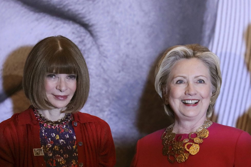 Hillary Clintonová se šéfredaktorkou Vogue Annou Wintourovou