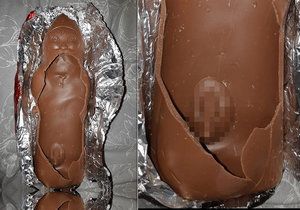 Angličan zakoupil v Tescu čokoládovou figurku s penisem.