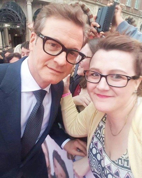 Colin Firth na premiéře Dítě Bridget Jones