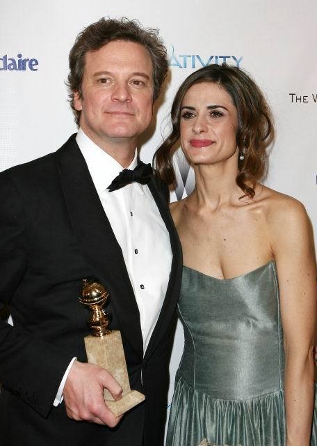 Colin Firth se svou ženou v roce 2011