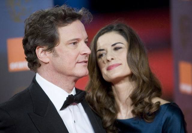 Colin Firth se svou ženou