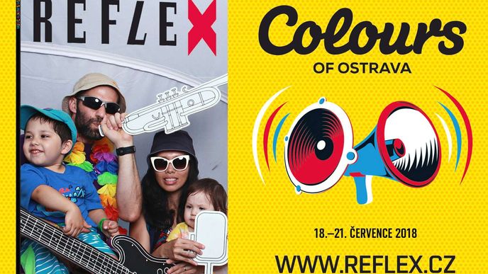 Colours of Ostrava 2018: Návštěvníci festivalu se fotili na obálky Reflexu