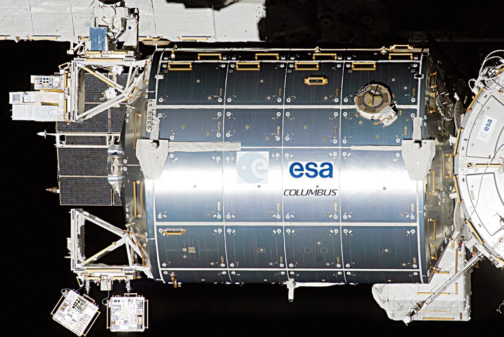 Jedna z laboratoří na ISS – evropský modul Columbus