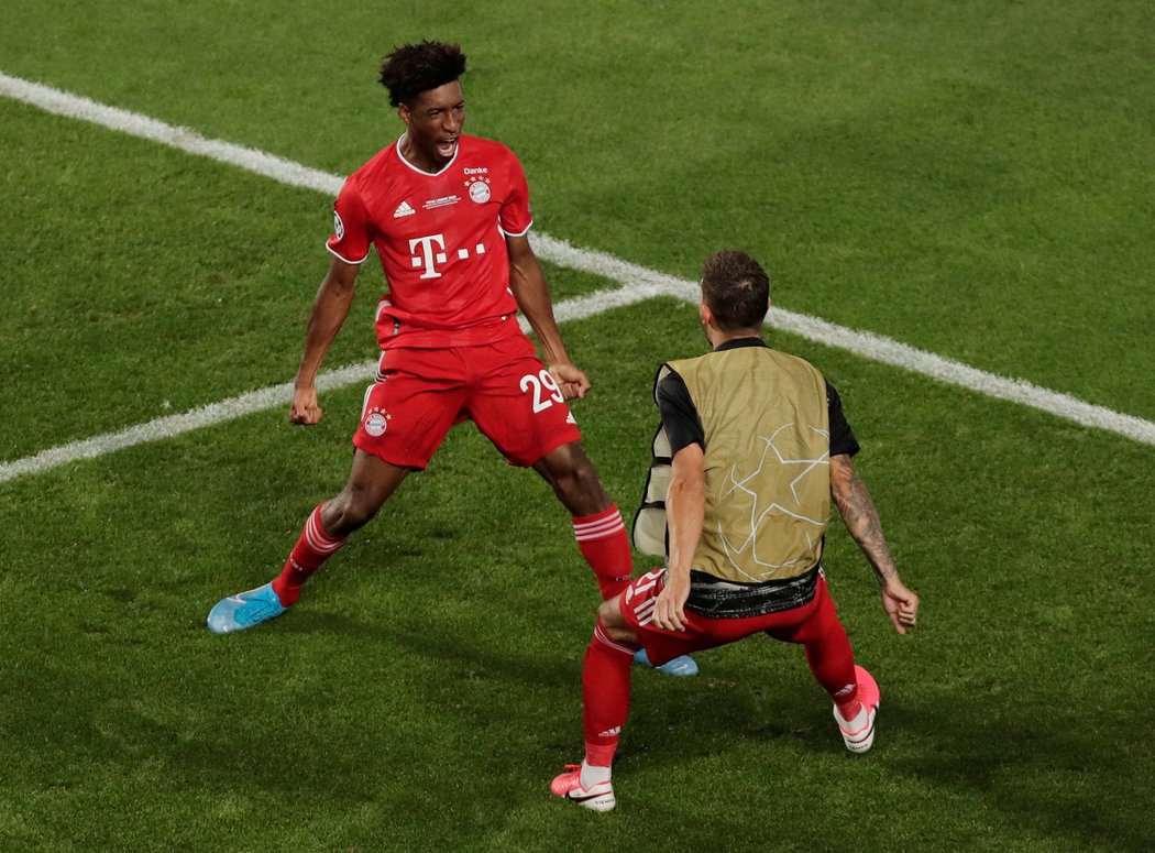 Kingsley Coman z Bayernu Mnichov rozhodl letošní finále Ligy mistrů.