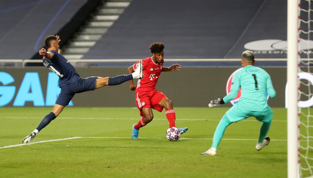 Kingsley Coman z Bayernu Mnichov rozhodl letošní finále Ligy mistrů.