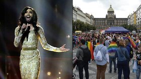 Vousatá zpěvačka Conchita Wurst míří do Prahy! Za asi 111 tisíc korun ji získali organizátoři Prague Pride.