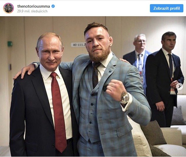 McGregor na MS v Rusku s Putinem