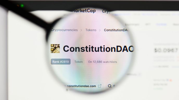 Do povědomí veřejnosti se koncepce DAO dostala díky projektu ConstitutionDAO, což je autonomní organizace založená v listopadu 2021 za účelem nákupu originálu ústavy Spojených států z roku 1787.