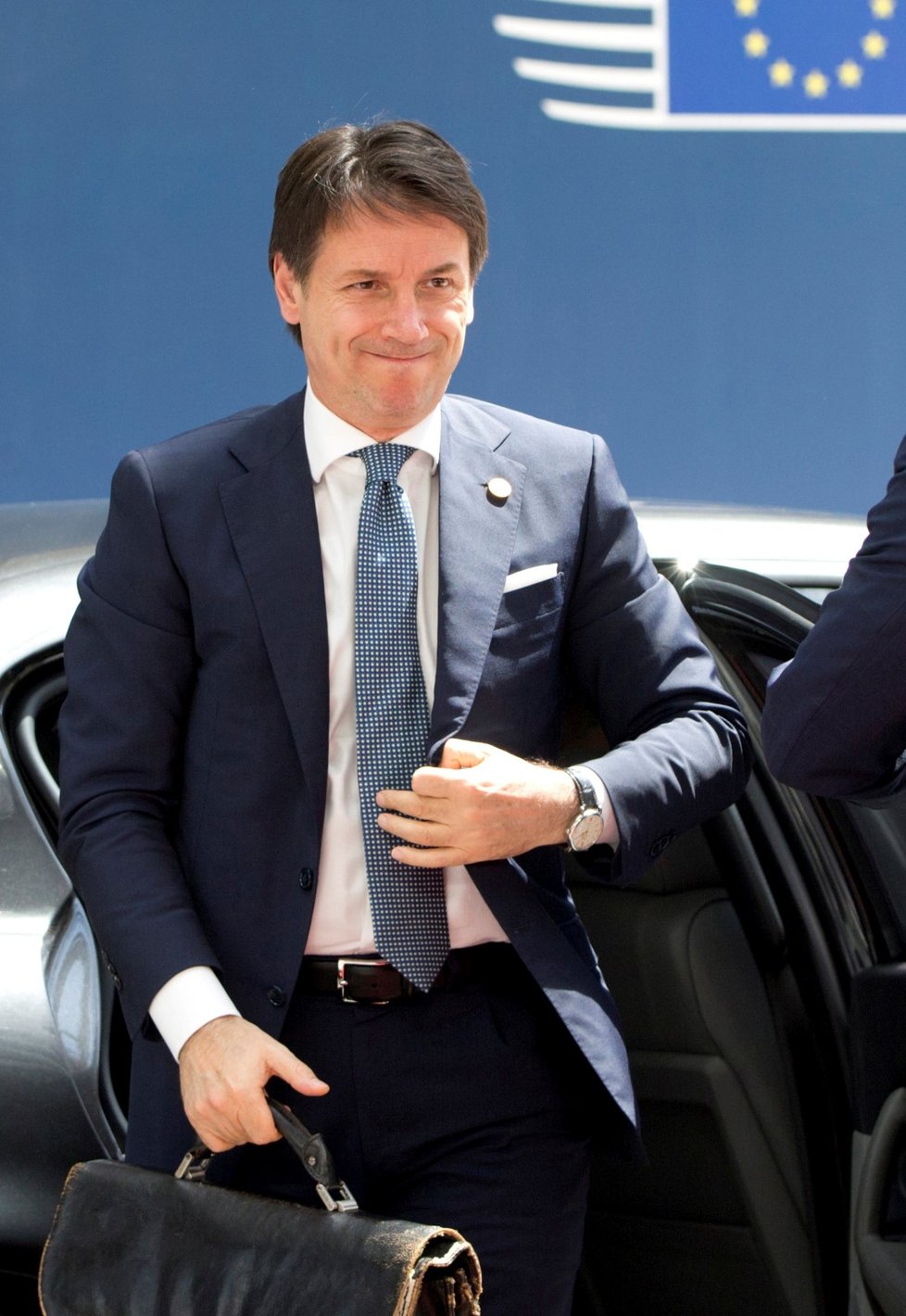 Italský premiér Giuseppe Conte (28. 6. 2018)