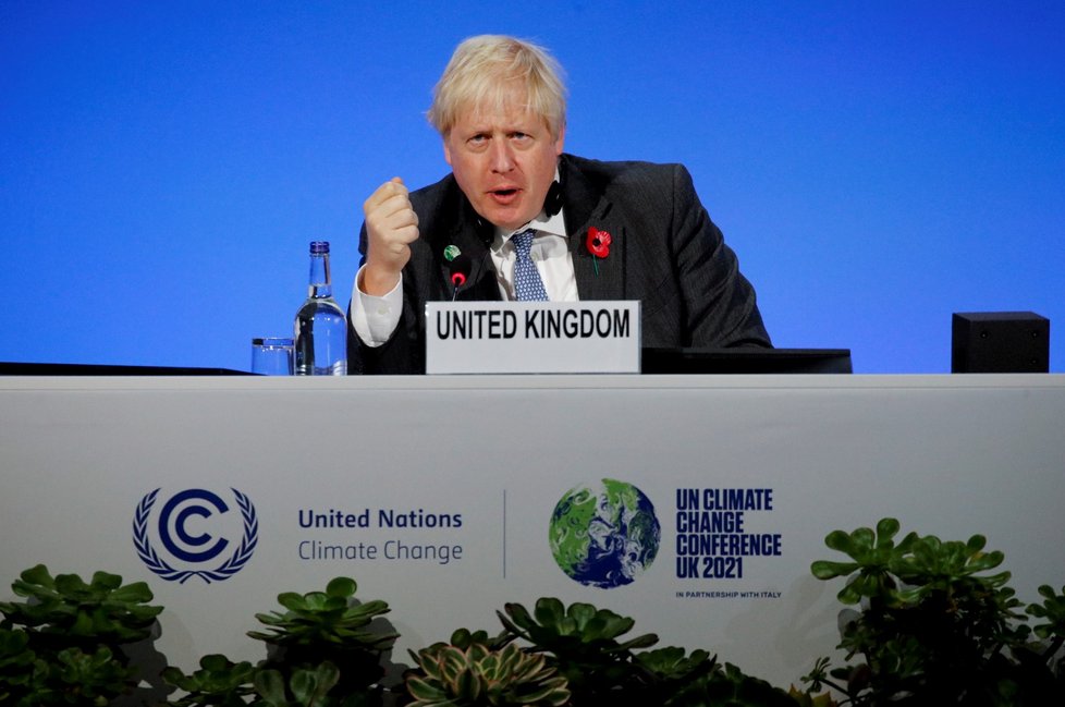 Boris Johnson, hostitel klimatické konference.