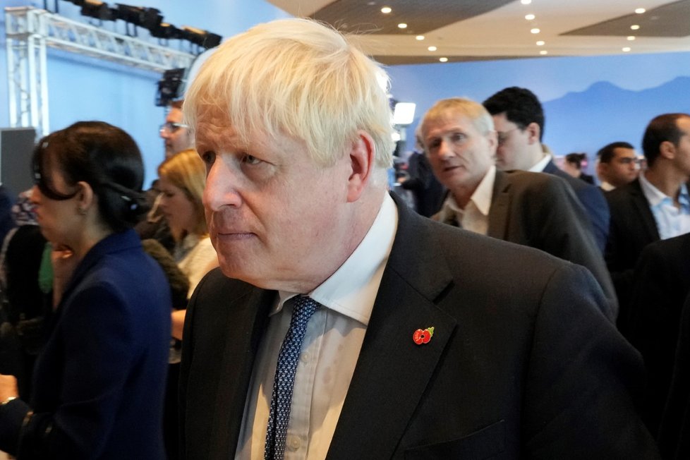 Klimatická konference COP27 v Egyptě: Britský expremiér Boris Johnson (7. 11. 2022)