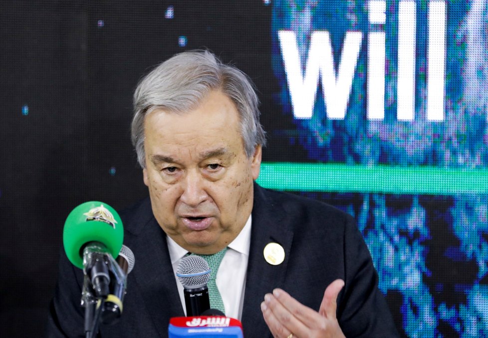 Klimatická konference COP27: Generální tajemník OSN António Guterres (7.11.2022)