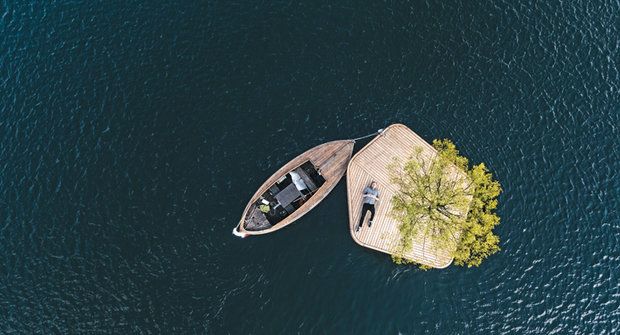 Park, který plave: Odpočiňtě si pod stromem na hladině moře!