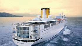 Costa Allegra je menší, ale neméně luxusní sestrou ztroskotané lodi Costa Concordia