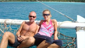Richard s Janou na loňské dovolené v Karibiku