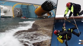Záchranáři musí opustit loď. Nebezpečně se přiblížila 70 metrové propasti.