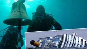 Zloději z vraku luxusní lodi Costa Concordia ukradli pozlacený zvon