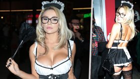 Exmanželka hvězdy (61) Zelené míle Courtney (27): Na Halloween jako sexy uklízečka!