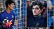 Brankář Chelsea Thibaut Courtois má už dva týdny krvavé oko, nejde ale o nic vážného