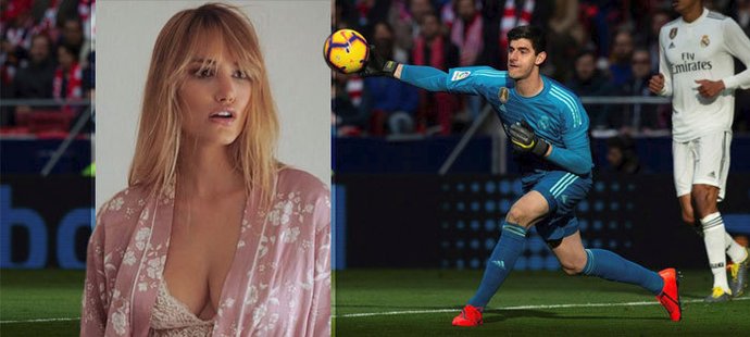 Nový sledovaná pár. Modelka Alba Carrillová a gólman Realu Thibaut Courtois