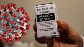 Lék na covid-19 bamlanivimab od firmy Eli Lilly.