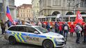 Demonstrace proti pandemickému zákona na Malostranském náměstí Demonstrace proti pandemickému zákona na Malostranském náměstí