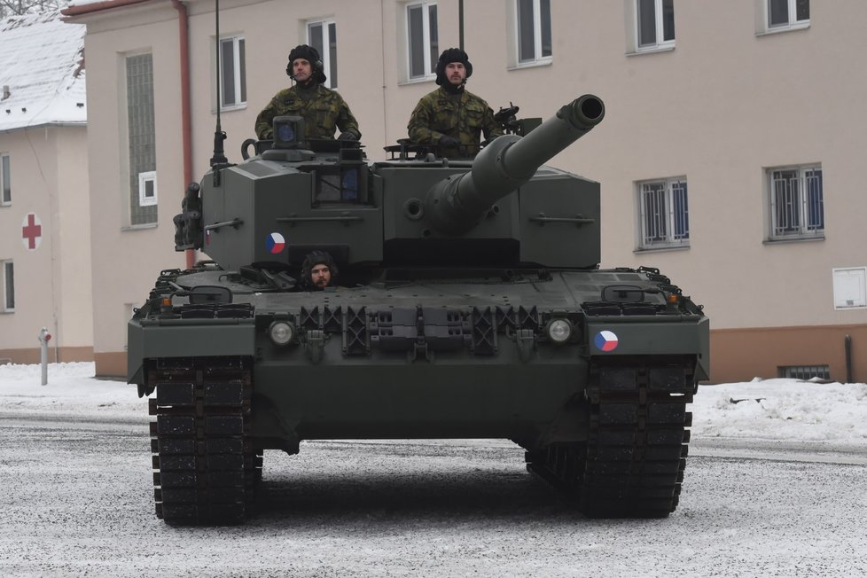 Slavnostní převzetí tanku Leopard od Německa. (21.12.2022)