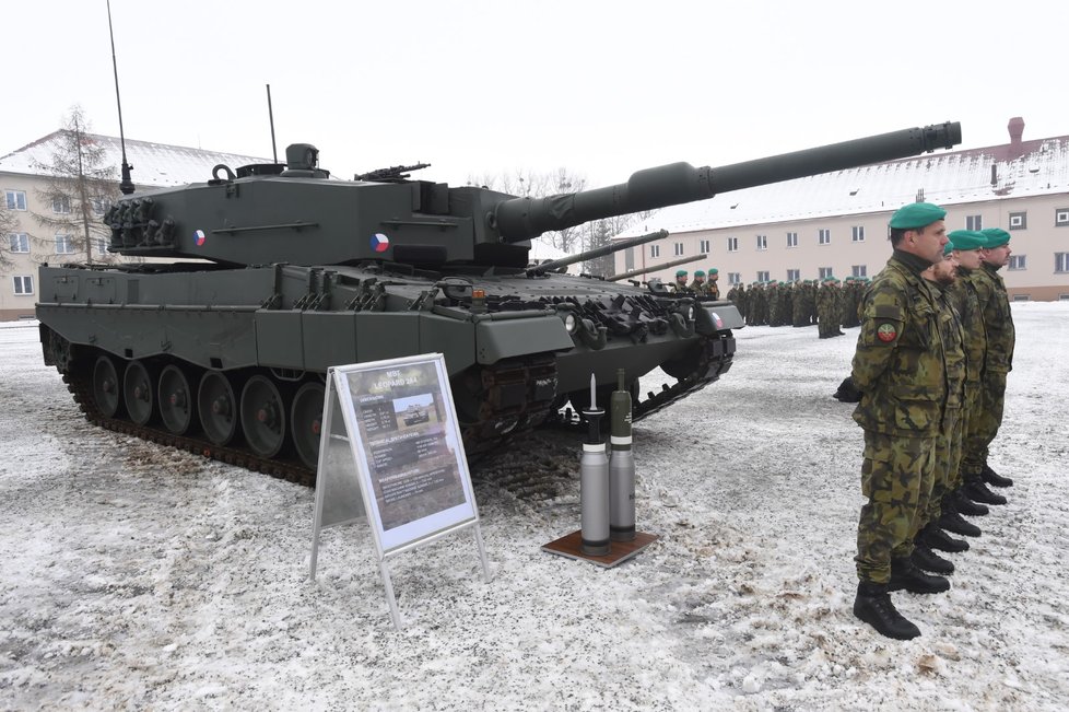 Slavnostní převzetí tanku Leopard od Německa. (21.12.2022)