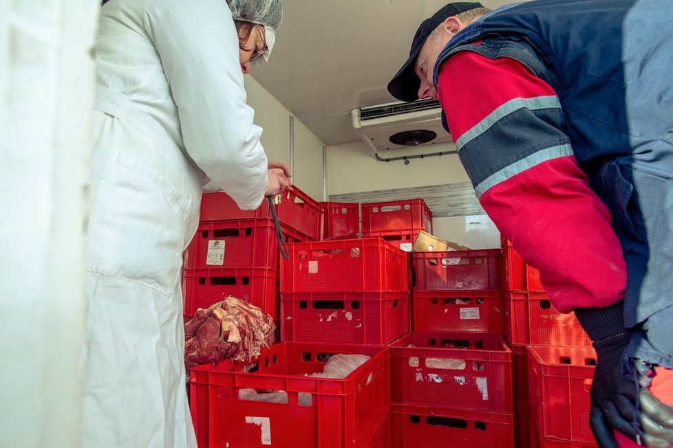 Veterináři společně s policií spustili důkladné kontroly masa dováženého z Polska. (5. 2. 2019)