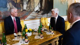 Americký velvyslanec Merrick předal Pavlovi své pověřovací listiny loni v říjnu.