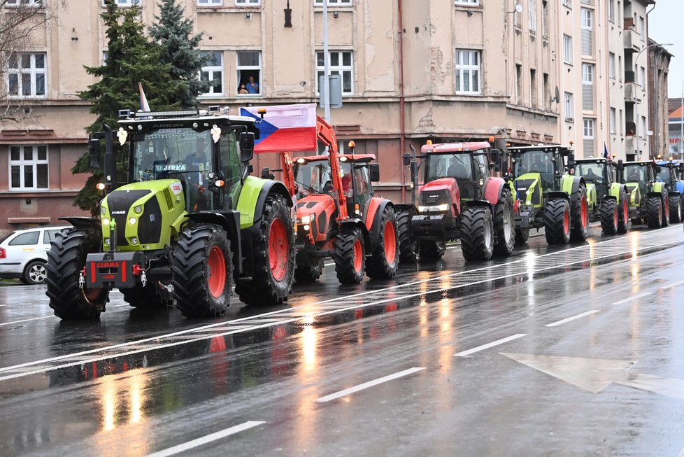 Protest zemědělců ve Středočeském kraji. (22.2.2024)