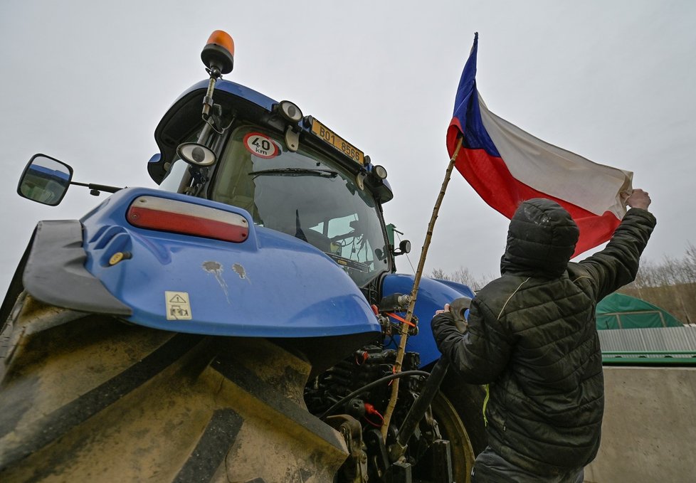 Protest zemědělců na Vysočině. (22.2.2024)