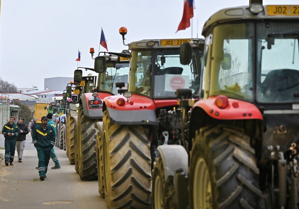 Protest zemědělců na Vysočině. (22.2.2024)