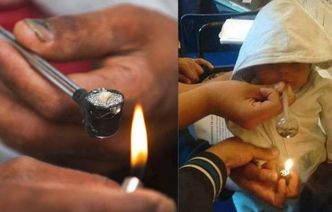 Otec dával miminku kouřit crack, fotkou se pak chlubil na internetu