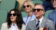 Herec Daniel Craig, který ztvárnil postavu Jamese Bonda, sleduje zápas se svou ženou.
