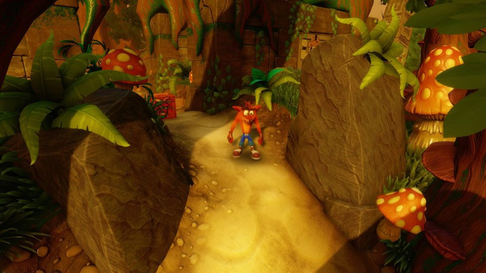 Crash Bandicoot na svých dobrodružstvích.