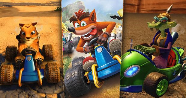 Crash Team Racing: Nitro-Fueled je podařený závodní remake.