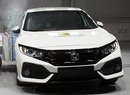 Euro NCAP 2017: Honda Civic – Nedostatky v ochraně dětí stojí za čtyřmi hvězdami