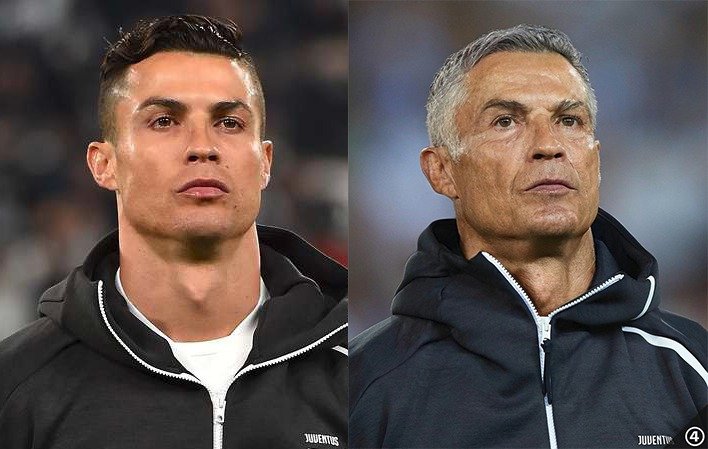 Zajímavě s pomocí FaceAppu vypadá i zestárlý Cristiano Ronaldo