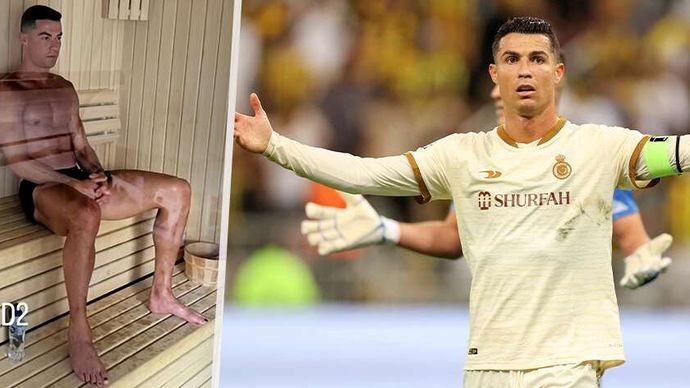 Ronaldo a jeho »zdravotní« ozdoba nehtů na nohou.