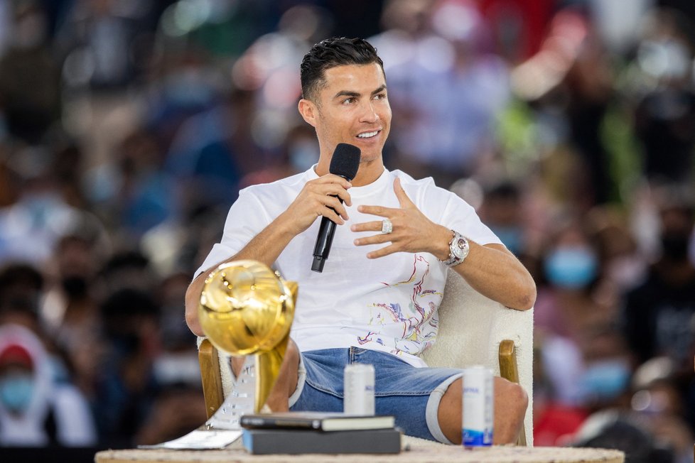 Fotbalová hvězda Cristiano Ronaldo na EXPO 2020 v Dubaji (28.1.2022)
