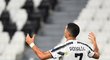 Cristiano Ronaldo reaguje na vývoj duelu s Lyonem