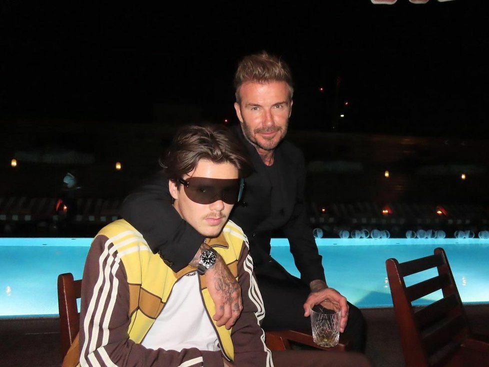 Cruz Beckham s otcem Davidem