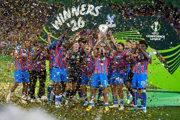 Crystal Palace slaví první evropskou trofej v historii. Konferenční ligu vystřelil Mateta Crystal Palace slaví první evropskou trofej v historii. Konferenční ligu vystřelil Mateta
