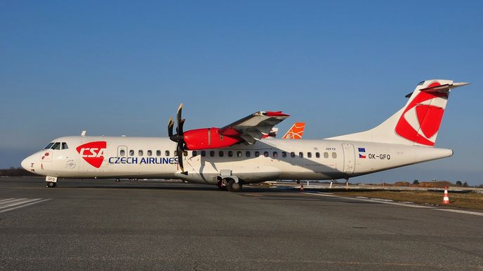 Letoun ATR-72 Českých aerolinií - ilustrační snímek