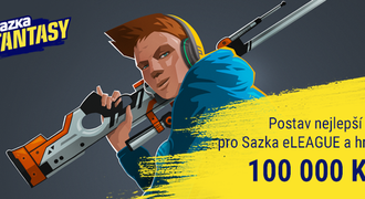 Zapoj se do Sazka Fantasy CS:GO k Sazka eLEAGUE. Ve hře je 100 tisíc korun