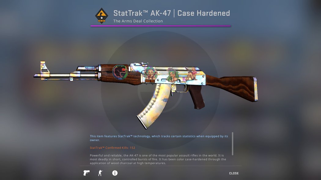 StatTrak™ AK-47 | Case Hardened