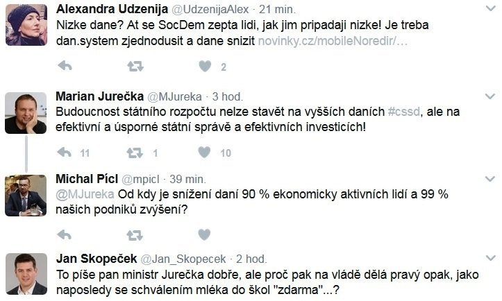 Návrhy z dlouhodobého programu ČSSD rozpoutaly vášnivou debatu na Twitteru