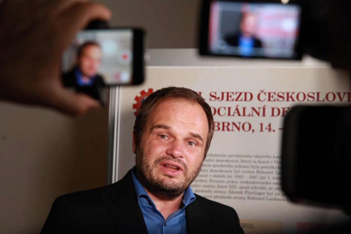 Kandidát na post ministra kultury a místopředseda ČSSD Michal Šmarda (15. 7. 2019)