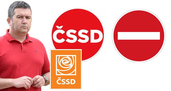 ČSSD změnila opět logo. Podle podle politologa Jakuba Charváta připomíná zákazovou dopravní značku